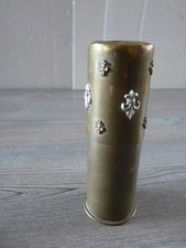 WW1 1914 1918 artisanat de tranchée objet de poilu Douille capuchon Lys N de D