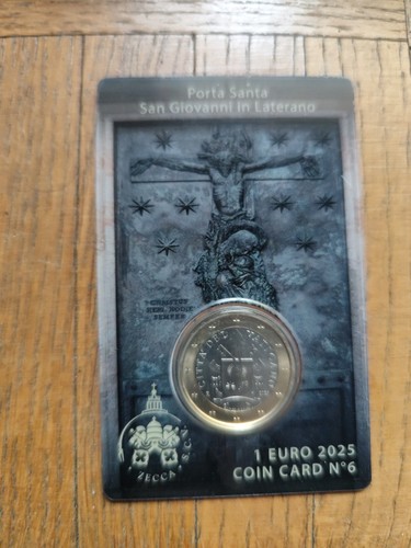 Vatican coin card - 1, euro