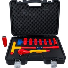 COFFRET 11 OUTILS ISOLES 1000V VDE DOUILLES CARRE 1/2