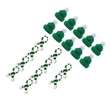 Lot de 10 kits chapeau et écharpe bouteille de vin pour présentation vin vacan