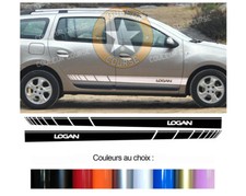 2 X BANDES BAS DE CAISSE POUR DACIA LOGAN MCV AUTOCOLLANT STICKER BD573-64