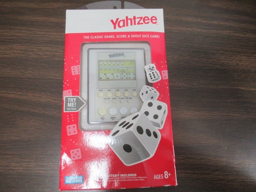 Electronic hand held yahtzee - hand,