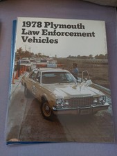 1978 plymouth police vehicle - plymouth,
