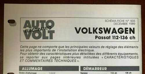 Schema fiche auto volt - auto,