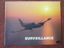 1970'S BROCHURE PUBLICITAIRE PIPER AIRCRAFT CHEYENNE II SURVEILLANCE MPA ZEE