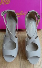 Candies Primm Bone Tan Strappy