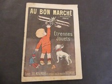 CATALOGUE ETRENNES JOUETS AU BON MARCHE 1909