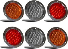 Indicateur latéral de feu arrière LED de 4 pouces et stationnement avec annea...