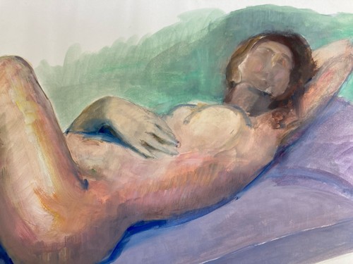 Très belle peinture gouache - très,