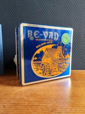 Boîte à Biscuits Vintage "RE-VAD Milinn-Goz" - Galettes Bretonnes - Décor Moulin