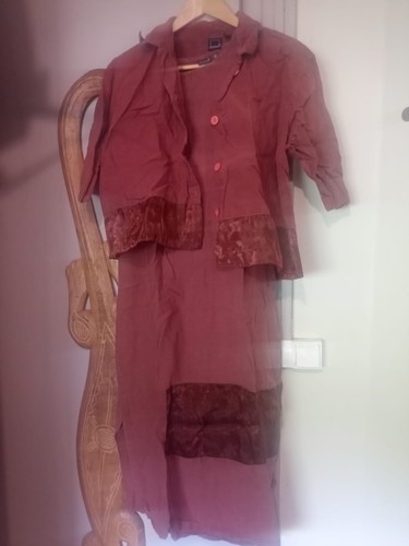 Ensemble robe gilet manches - et,
