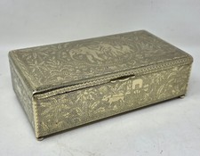 ANCIENNE BOITE LAITON CISELE ALGERIE ANNEE 55/60