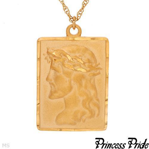 Gold jesus necklace free - gold, necklace-free