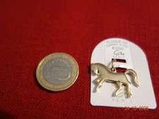 PENDENTIF CHEVAL PLAQUE OR BIJOU PARIS