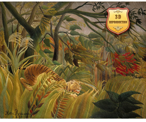 Henri rousseau tigre dans un - henri,