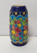 ancien vase miniature emaux longwy 3002 made france art deco nouveau primavera