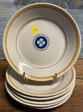 6 Assiettes Faïence Vaisselle Blanche Ancien XVIIIeme Auvillar Moustiers Varages