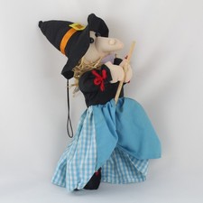 Poupée en chiffon SORCIÈRE Halloween marque Vidal Espagne vintage