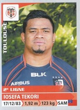 249 IOSEFA TEKORI  # SAMOA STADE TOULOUSAIN TOP 14 STICKER PANINI RUGBY 2015
