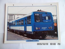 CARTE FICHE TRAIN AUTORAIL X-2200