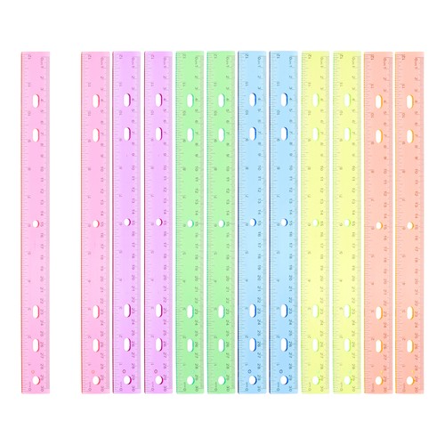 Pour 12pcs règles - ", en