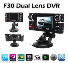 Caméra De Surveillance DVR Enregistreur Vidéo TF 2 Canaux Auto 8 LED IR Taxi