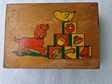 ANCIEN JEU DE CUBES EN BOIS