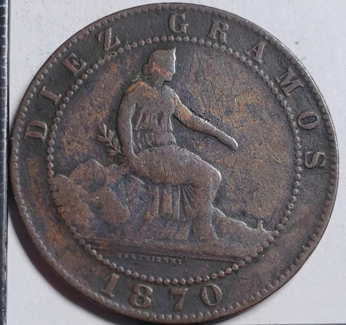 Centimos 1870 espagne - 10,
