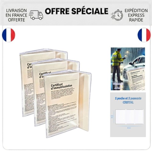 Lot étuis carte grise 3 - Étuis,