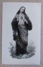 ANCIENNE PLAQUE TABLEAU EN OPALINE CHRIST