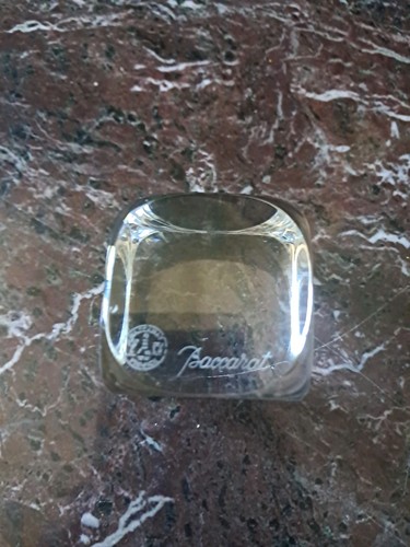 Presse papier cube - , cristal