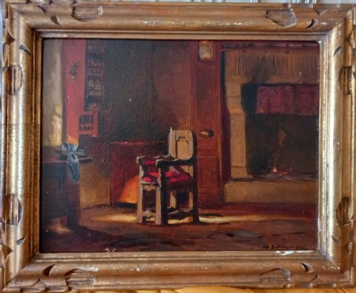Tableau ancien huile - ancien, georges