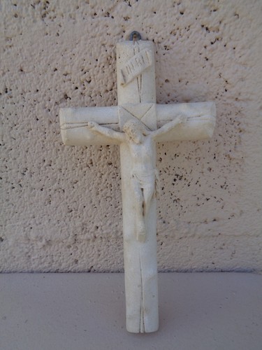 Crucifix croix plâtre avec - croix,