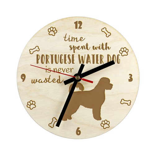 Chien eau portugais horloge - d'eau,
