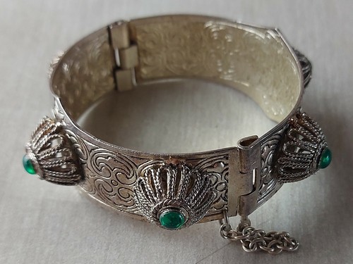 Ancien bracelet manchette - bracelet,