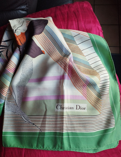 Foulard soie vintage - soie, christian