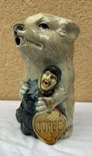 ANCIEN PICHET BARBOTINE ORCHIES OURS RUSSE SOLDAT CORÉE INTÉRIEUR ROUGE