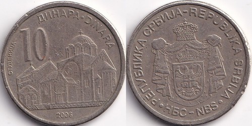 Dinars 2006 serbie - 10,