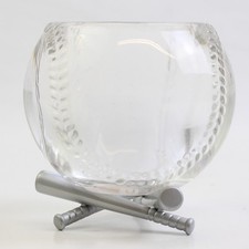 Partylite "Batter Up" P7136 Porte-Bougie En Verre/Metal Transparent Baseball