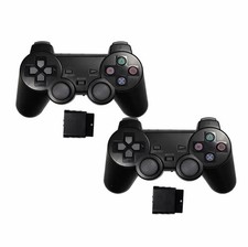 Pack 2 Manettes PS2 Sans Fil