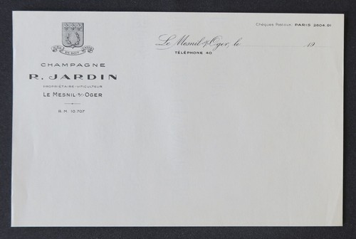 Lettre vierge champagne r - lettre,