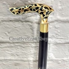 Canne à tige en bois noir