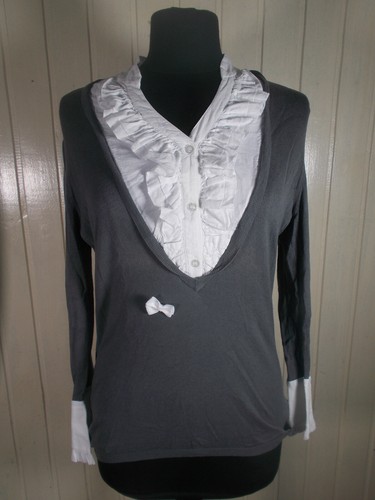 Chemisier blanc volant pull - chemisier, et
