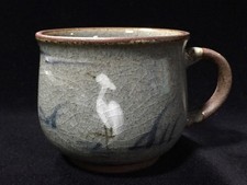 B0556 / Poterie / Tasse À Thé Mug / Signée / Japonaise Vintage