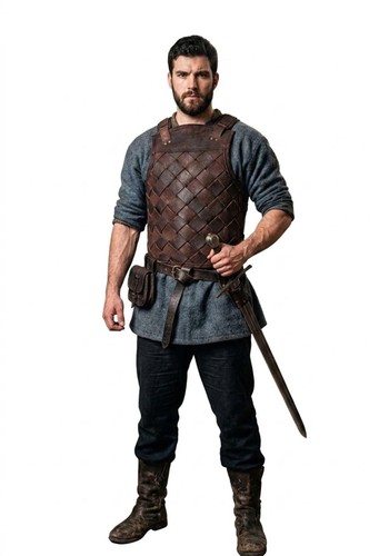 Gilet armure cuir - d'armure, tissé