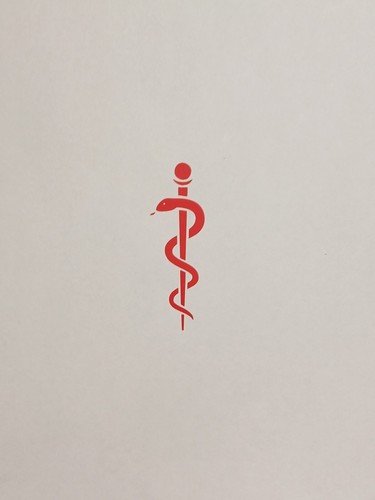 Autocollant sticker caducée - autocollant,