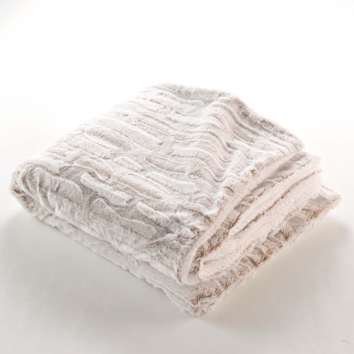 Plaid imitation fourrure - imitation,