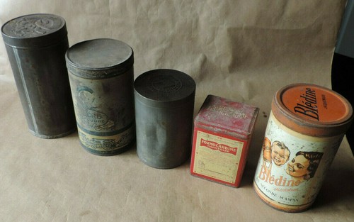 Ancienne boites fer sucre - ancienne,