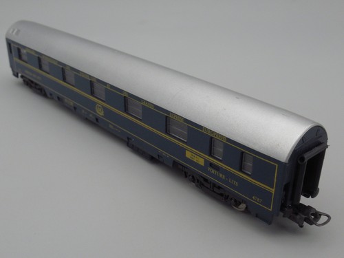 Wagon voiture lits - train, bleu