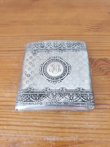 Pretty antique silver box - antique,